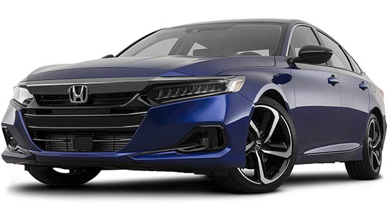 View at the level of the 2022 Honda Accord grill from the front driver's side angle.