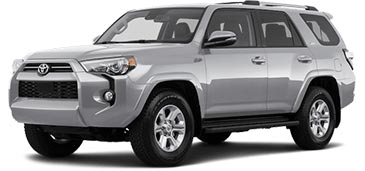A picture of a silver 2023 Toyota 4Runner SUV