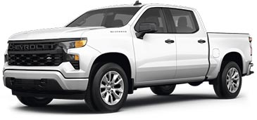 A picture of a white Chevrolet Silverado 1500 LT four wheel drive crew cab truck