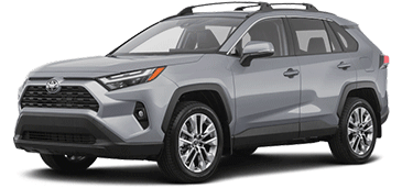An animated loop showing four of the exterior paint colors available on the 2022 Toyota Rav4 LE