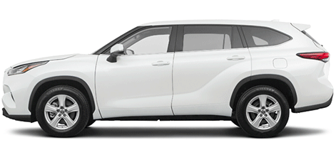 An animated gif that loops through the options of factory paint colors for the 2022 Toyota Highlander.