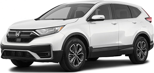 A picture of a white Honda CRV