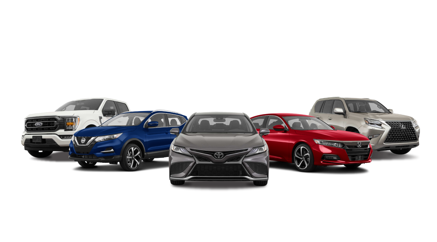 Trucks, cars, and SUVs