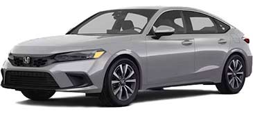 A picture of a silver 2023 Honda Civic EX-L
