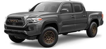 A picture of a grey 2023 Toyota Tacoma Trail Edition truck