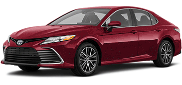 An animated Gif that loops through all of the 2023 Toyota Camry Hybrid XLE external paint color options