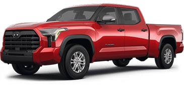 A picture of a red 2023 Toyota Tundra SR5 Crew Max truck