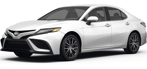 A picture of white 2023 Toyota Camry SE