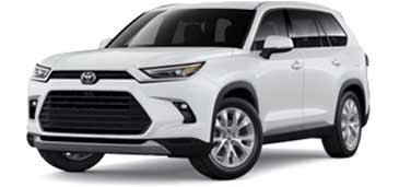 A picture of a white 2024 Toyota Grand Highlander XLE SUV