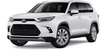 A picture of a white 2024 Toyota Grand Highlander XLE